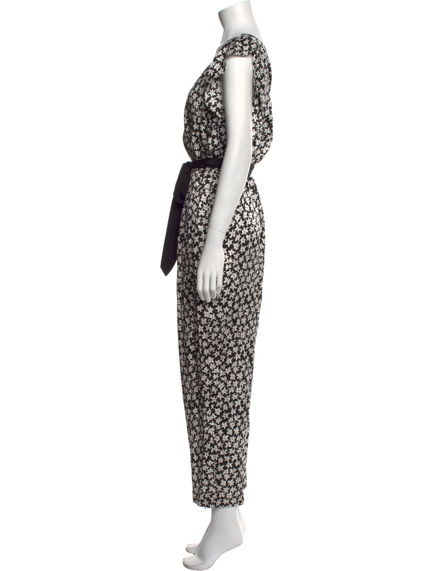 Rebecca Taylor Floral Print V-Neck Jumpsuit w/ Tags