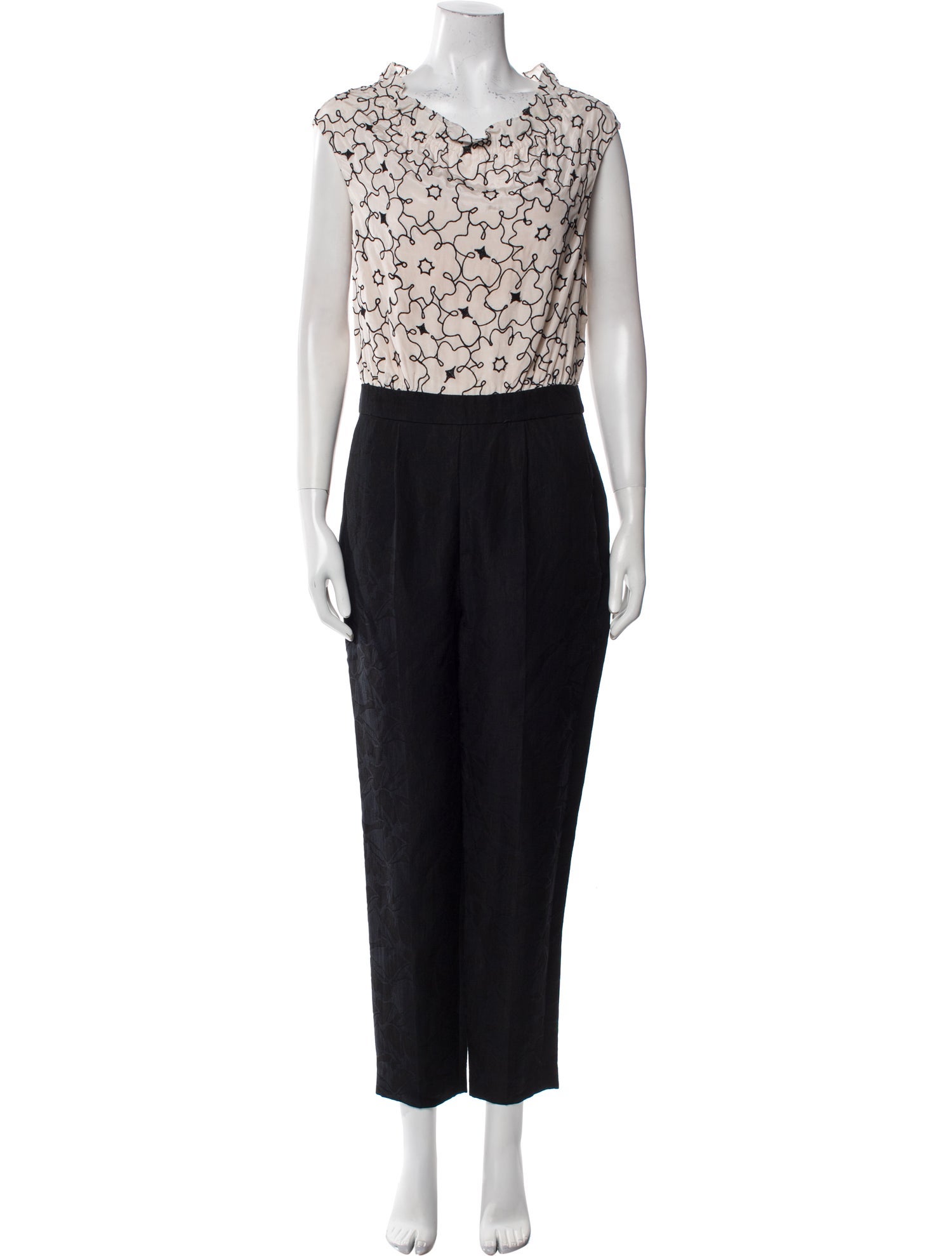 Rebecca Taylor Silk Printed Jumpsuit w/ Tags