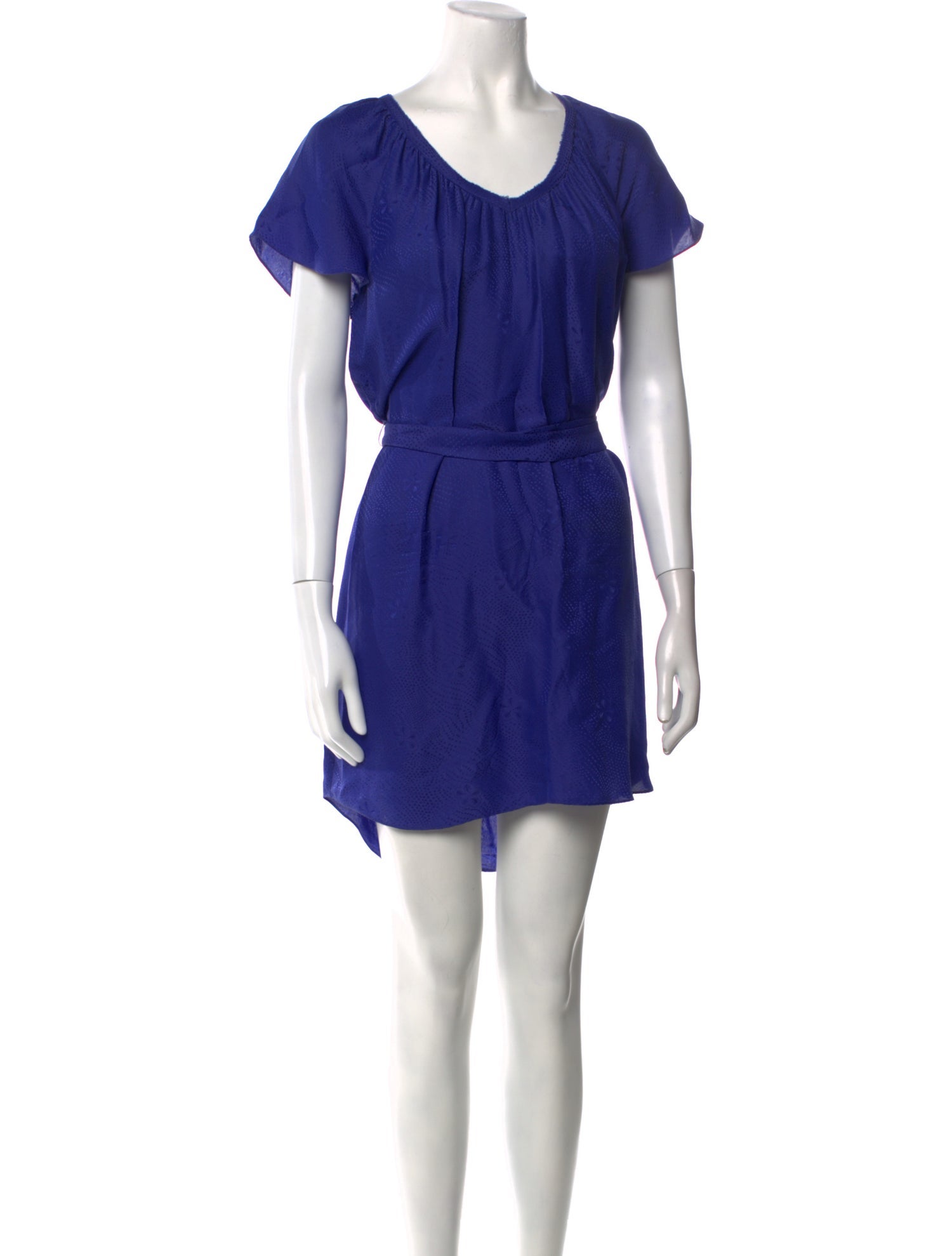 Rebecca Taylor Scoop Neck Mini Dress