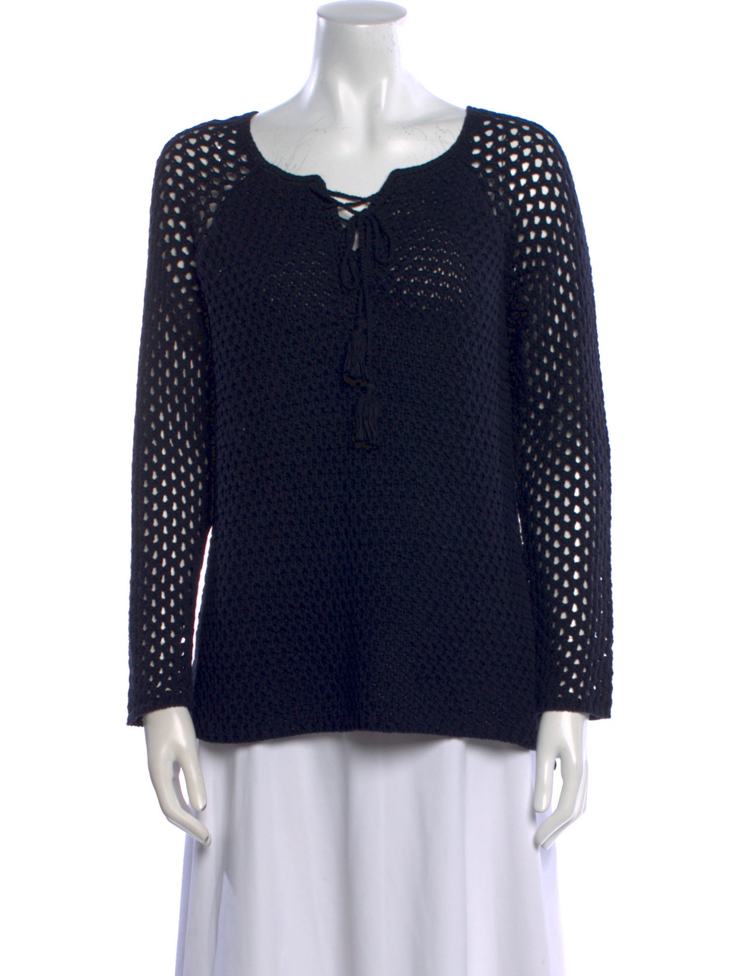 Rebecca Taylor Printed Scoop Neck Sweater