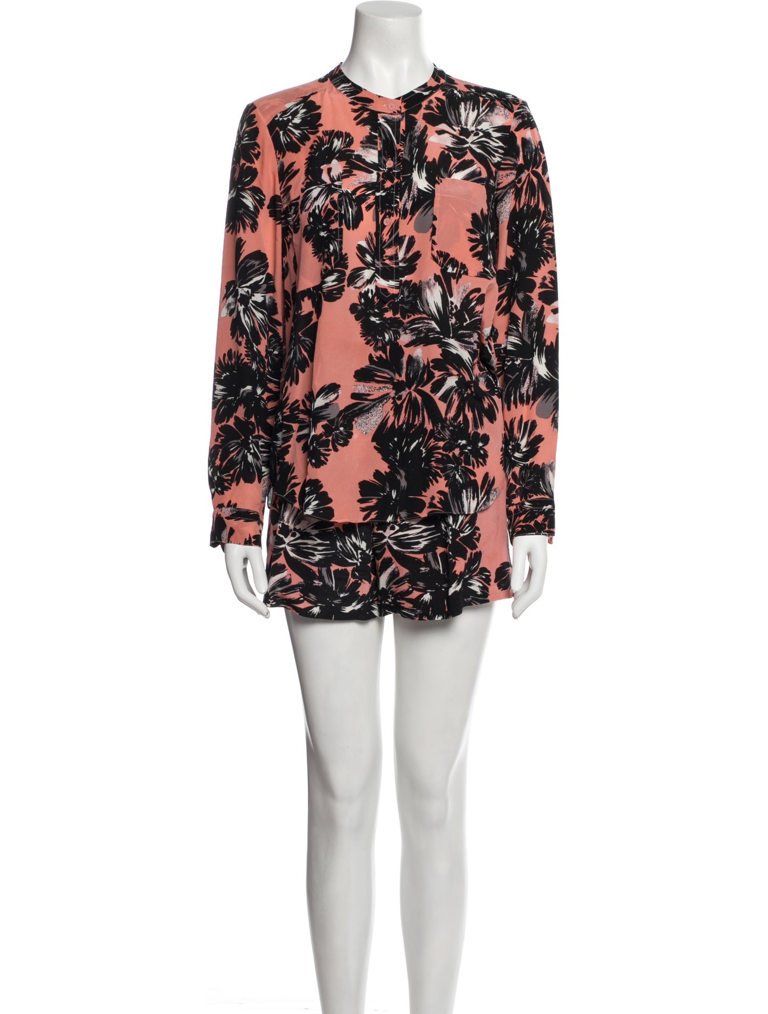 Rebecca Taylor Silk Printed Short Set