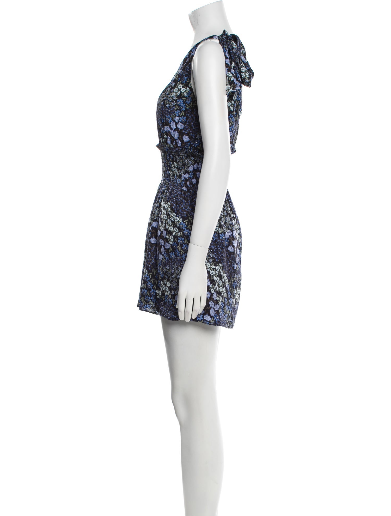 Rebecca Taylor Silk Floral Print Romper