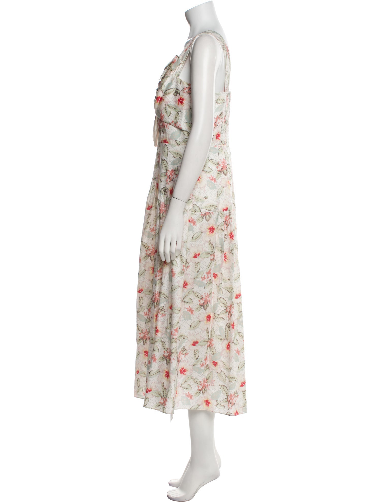 Rebecca Taylor Floral Print Long Dress