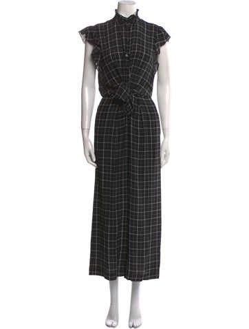 Rebecca Taylor Jumpsuits and Rompers Silk Plaid Print Jumpsuit US 2 | XS