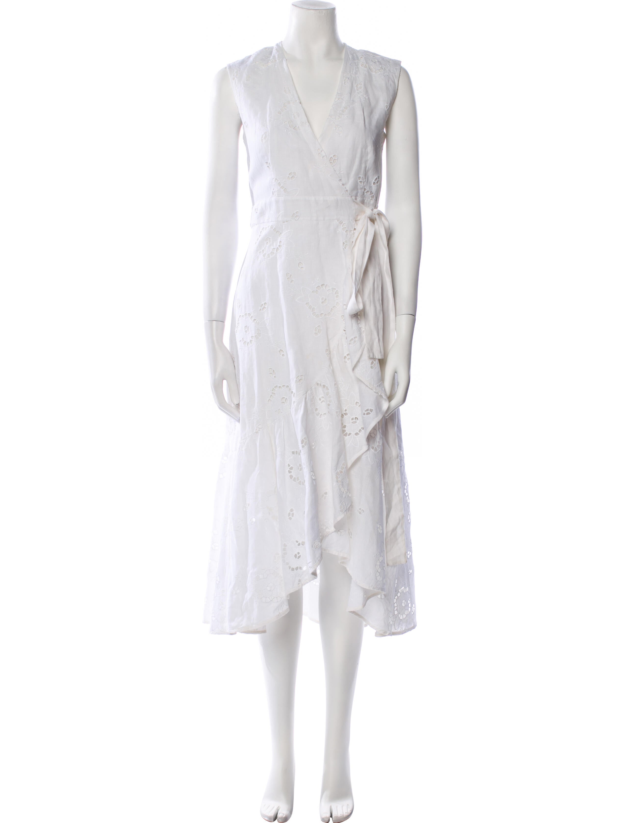 Rebecca Taylor Linen Midi Length Dress