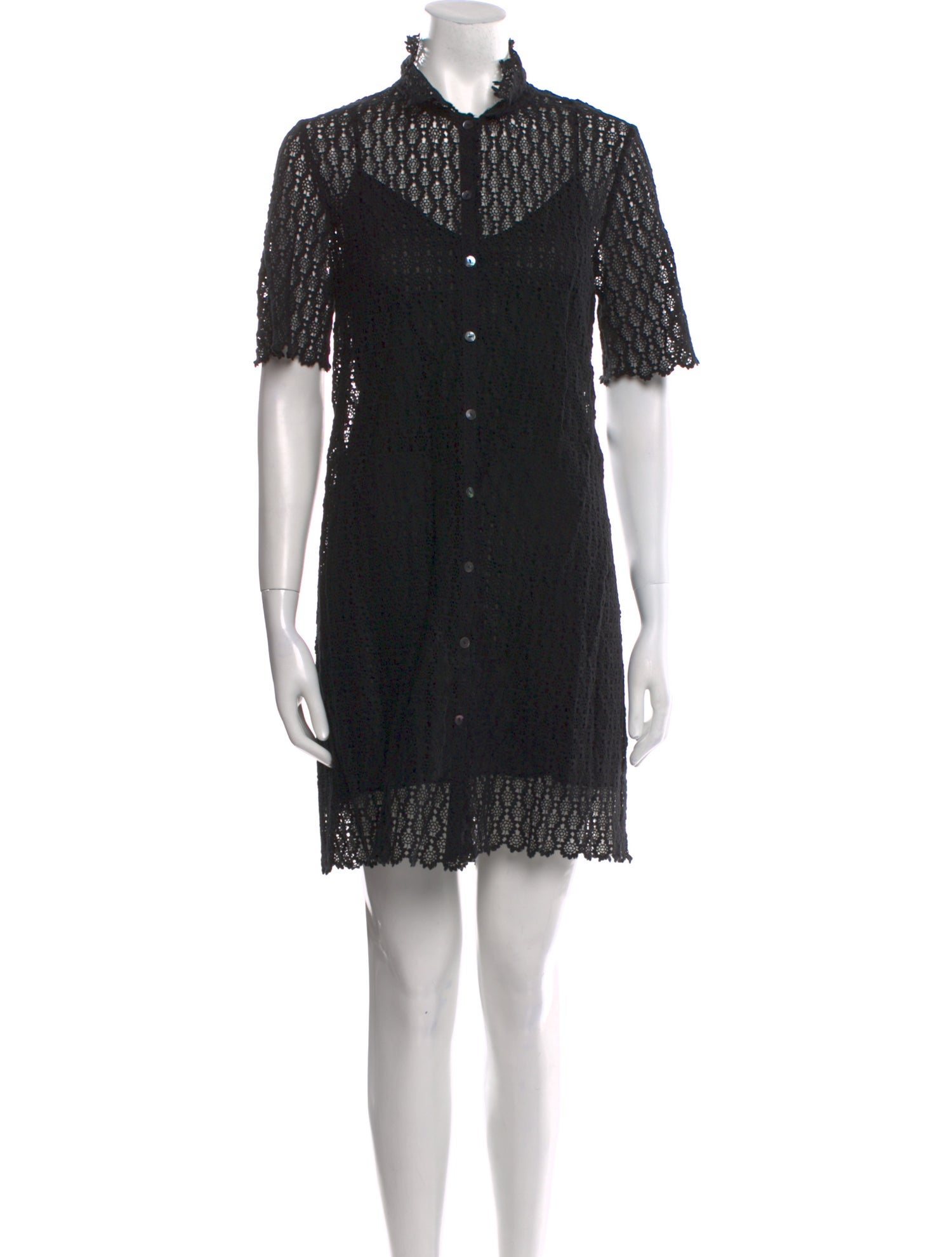 Rebecca Taylor Lace Pattern Mini Dress
