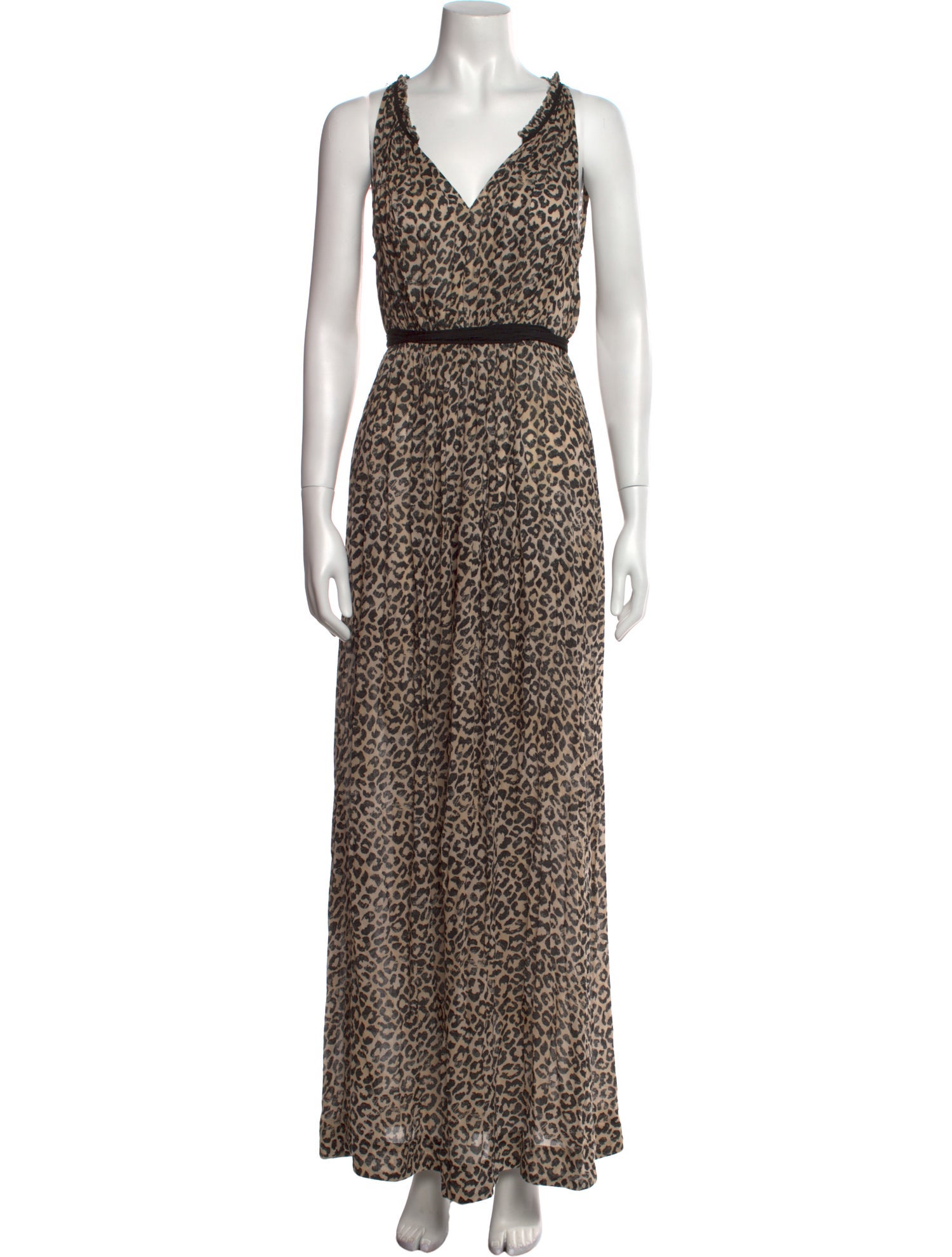 Rebecca Taylor Animal Print Long Dress