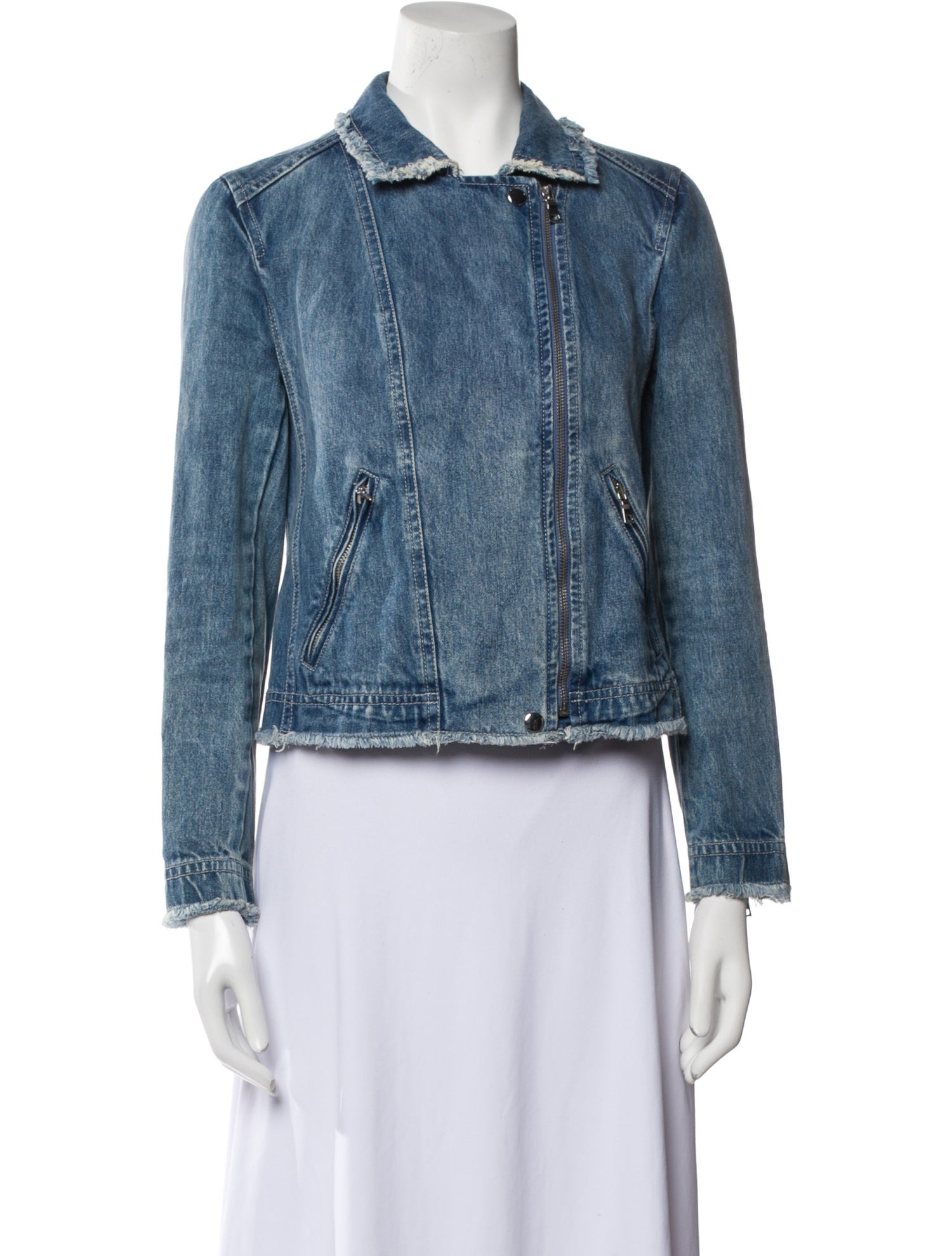Rebecca Taylor Tweed Pattern Denim Jacket