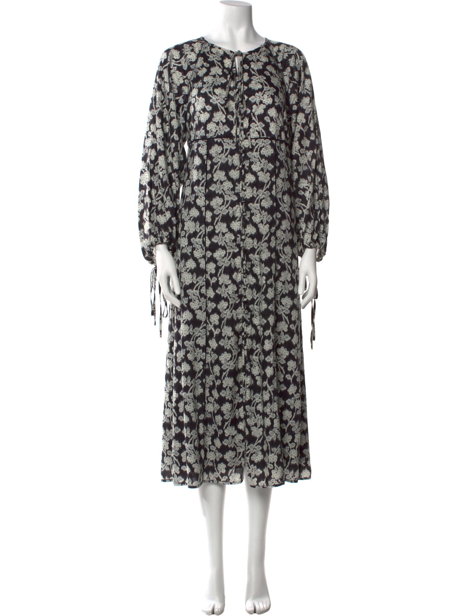 Rebecca Taylor Floral Print Long Dress