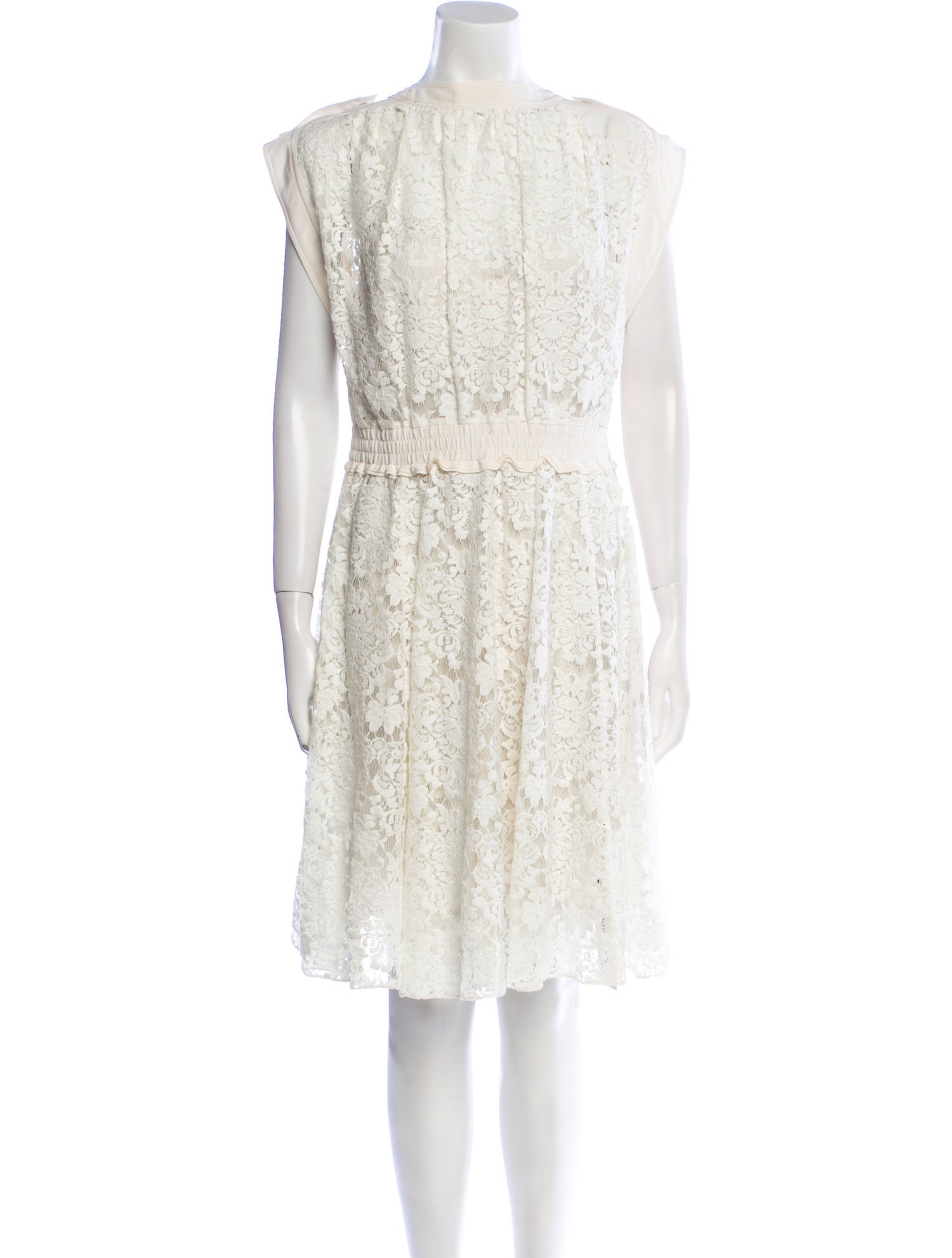 Rebecca Taylor Lace Pattern Knee-Length Dress