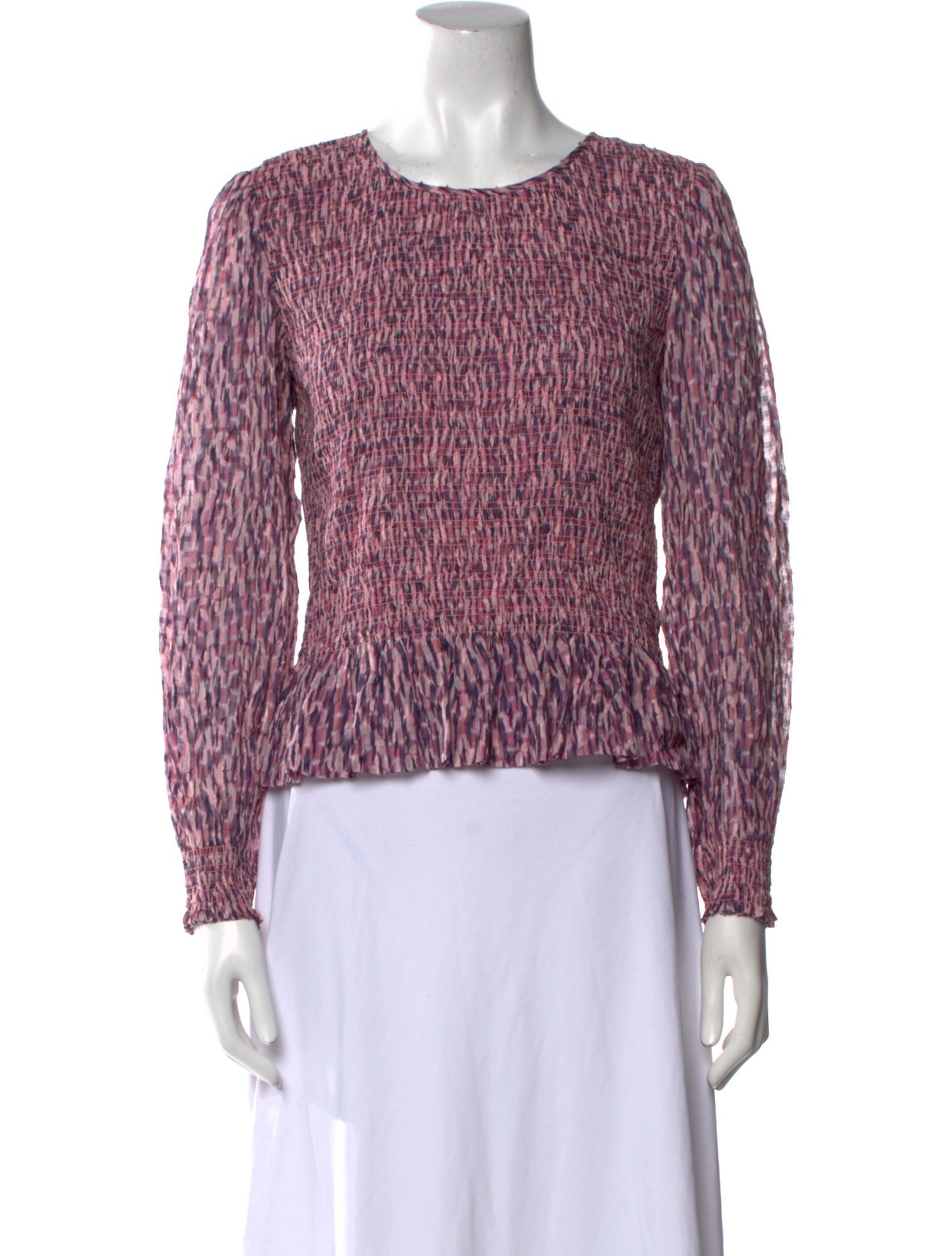 Rebecca Taylor Silk Animal Print Sweatshirt