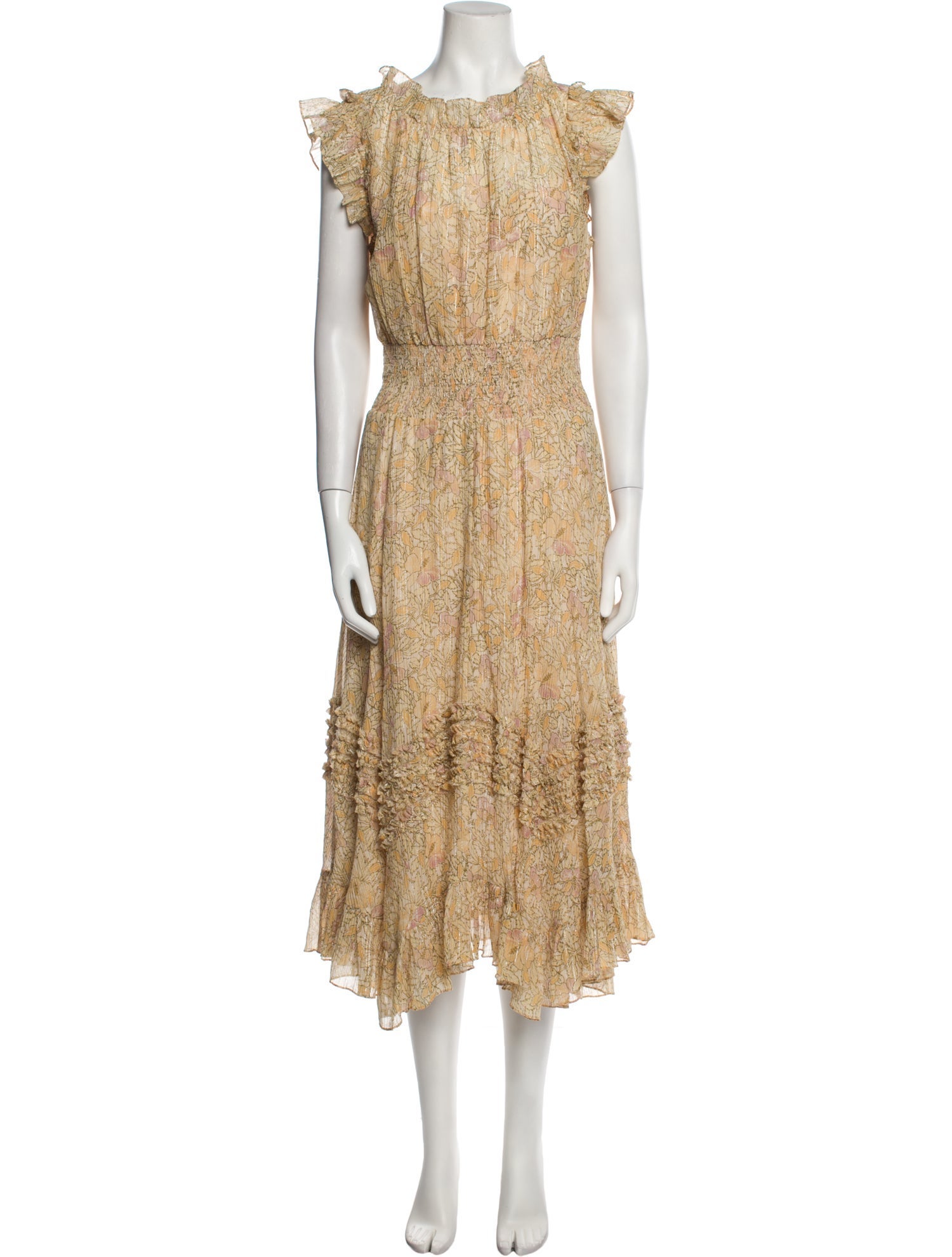 Rebecca Taylor Floral Print Long Dress w/ Tags