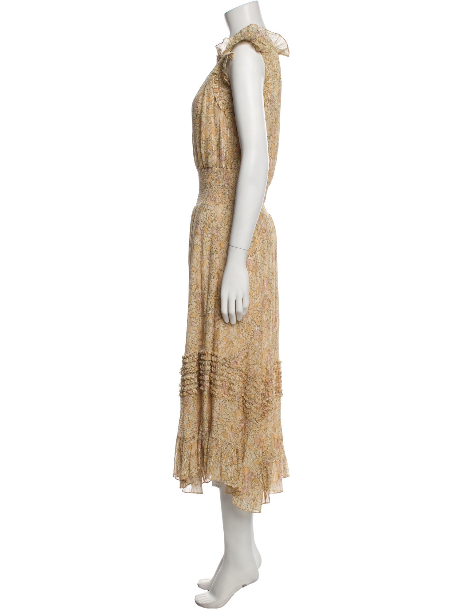 Rebecca Taylor Floral Print Long Dress w/ Tags