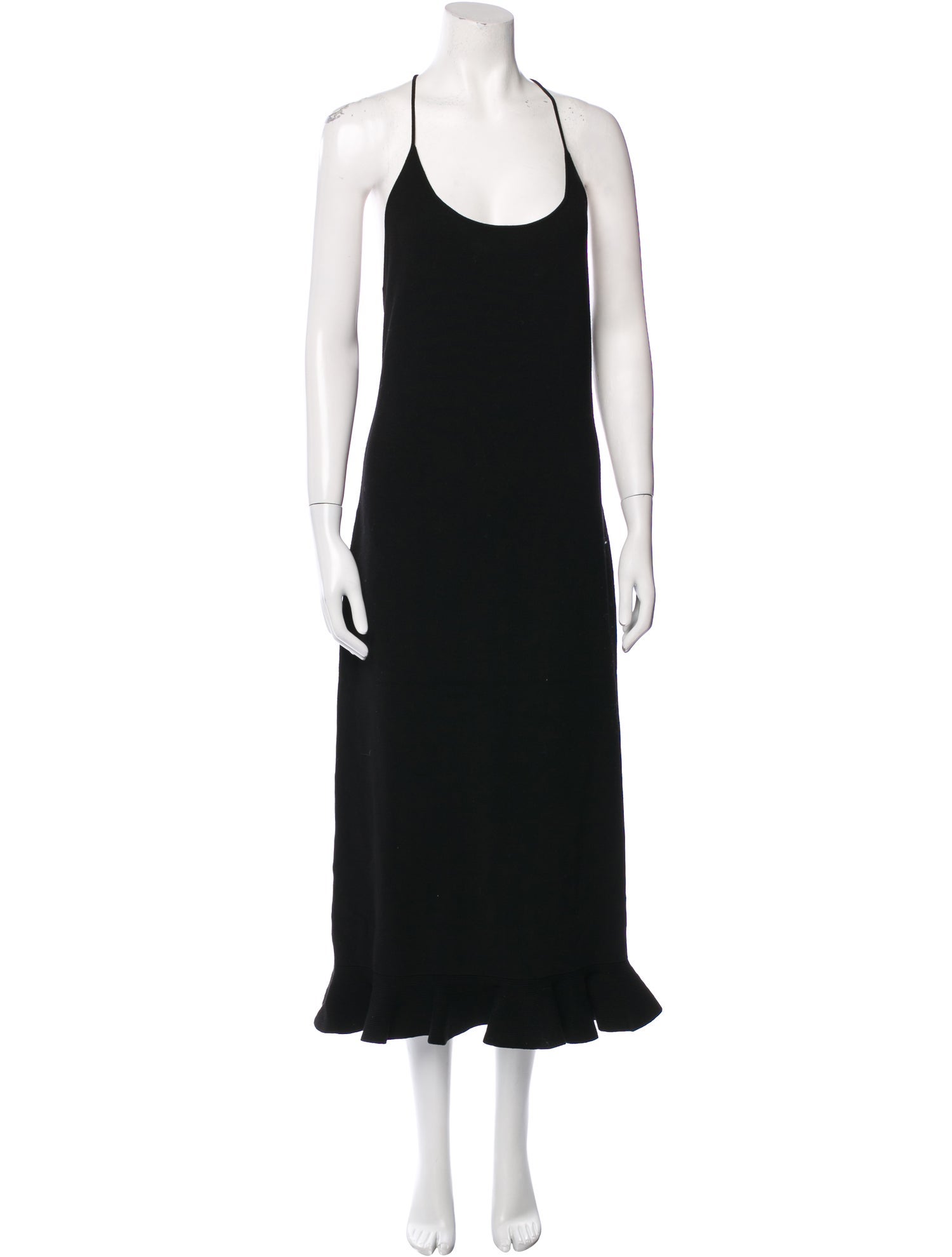 Rebecca Taylor Scoop Neck Midi Length Dress