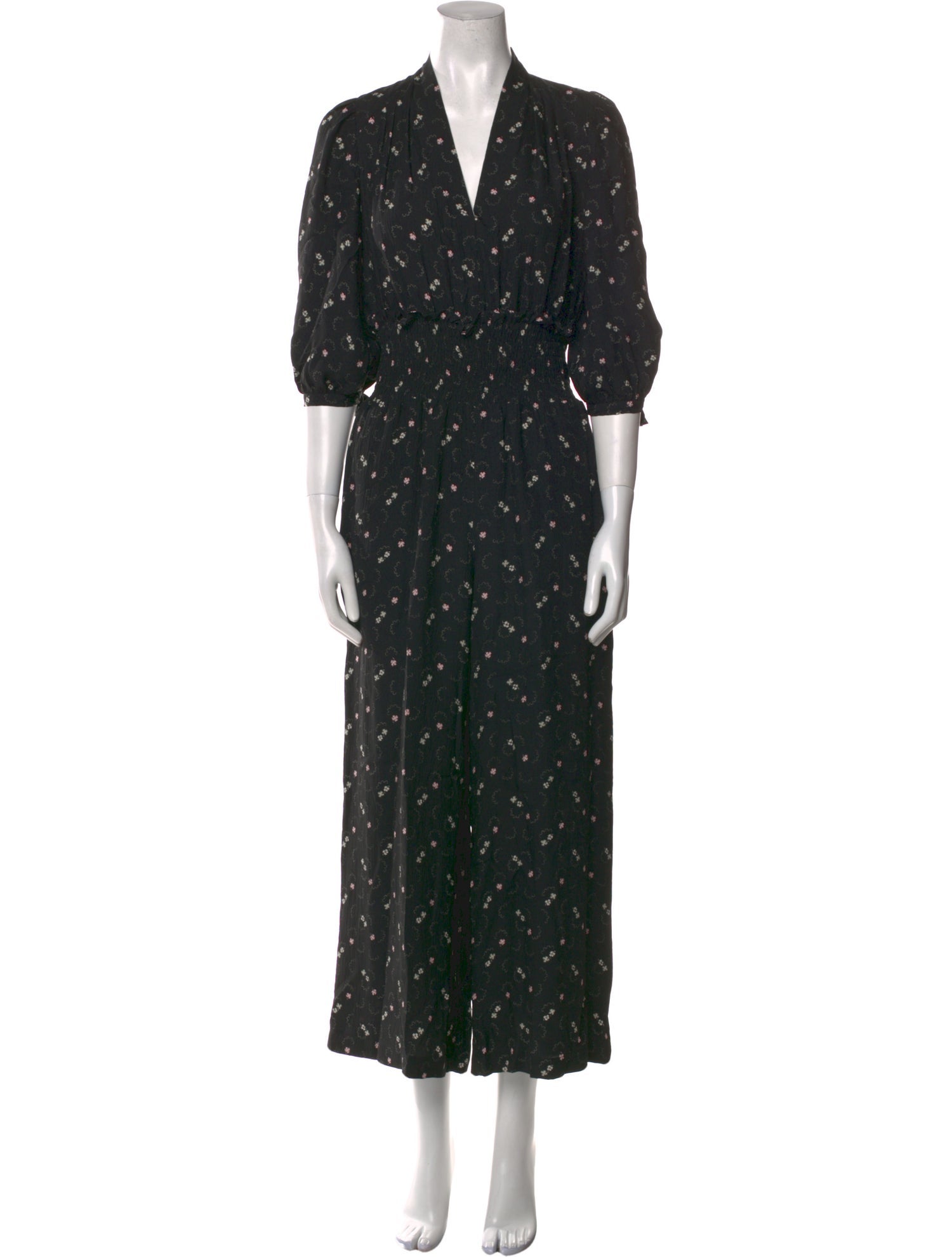 Rebecca Taylor Silk Floral Print Jumpsuit