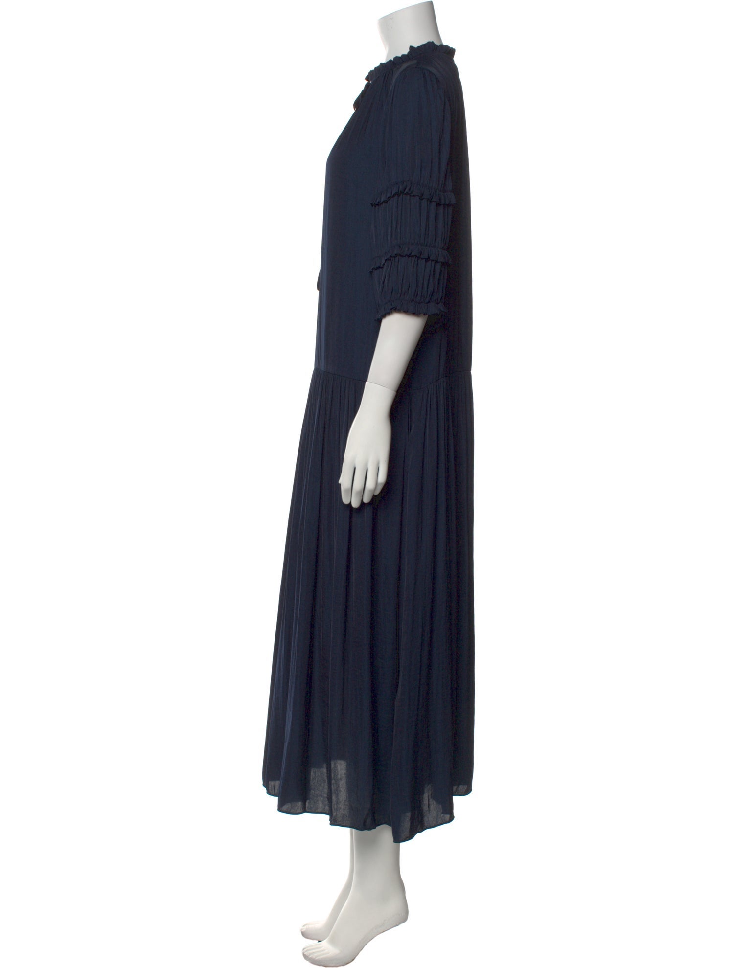 Rebecca Taylor Mock Neck Long Dress