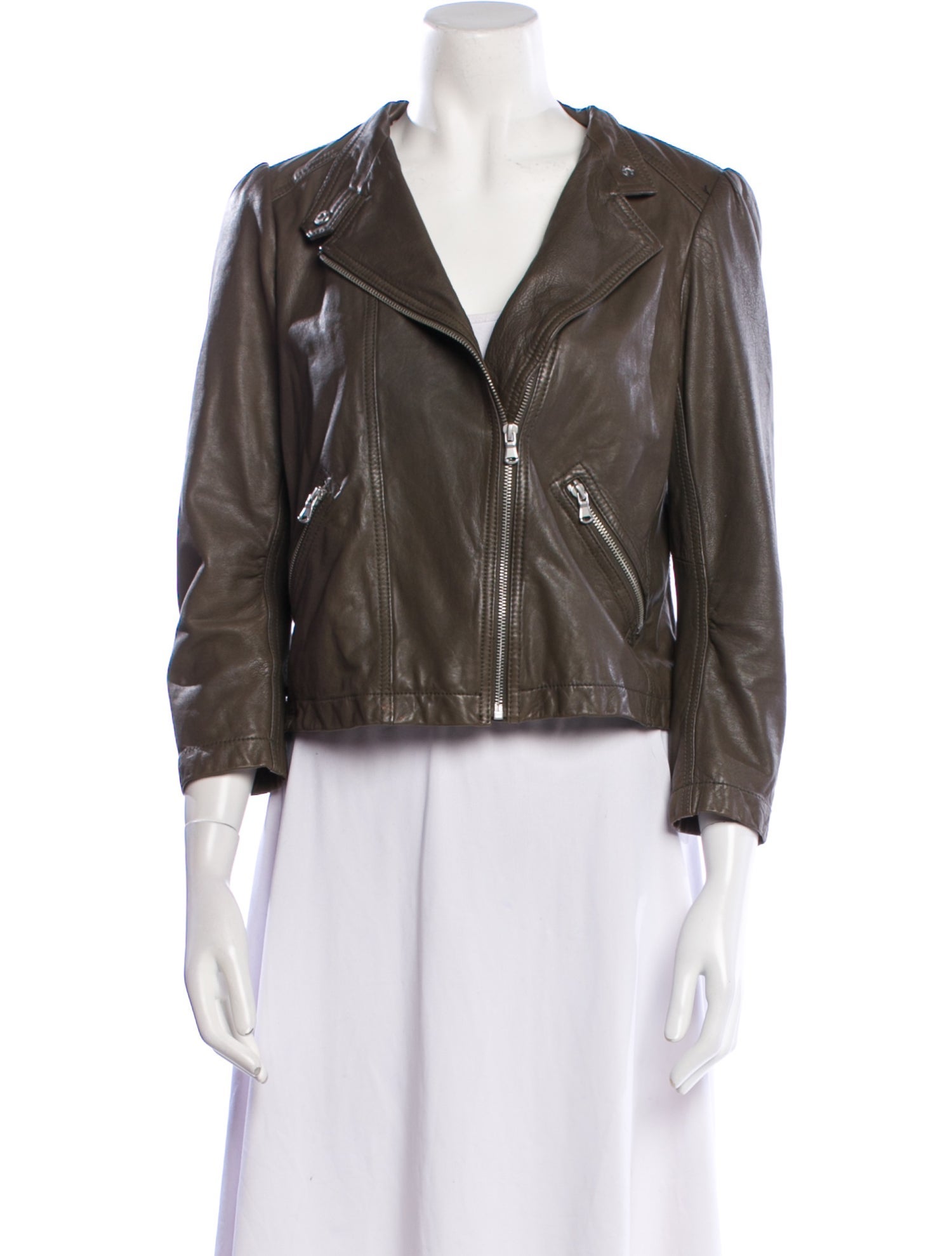 Rebecca Taylor Lamb Leather Biker Jacket