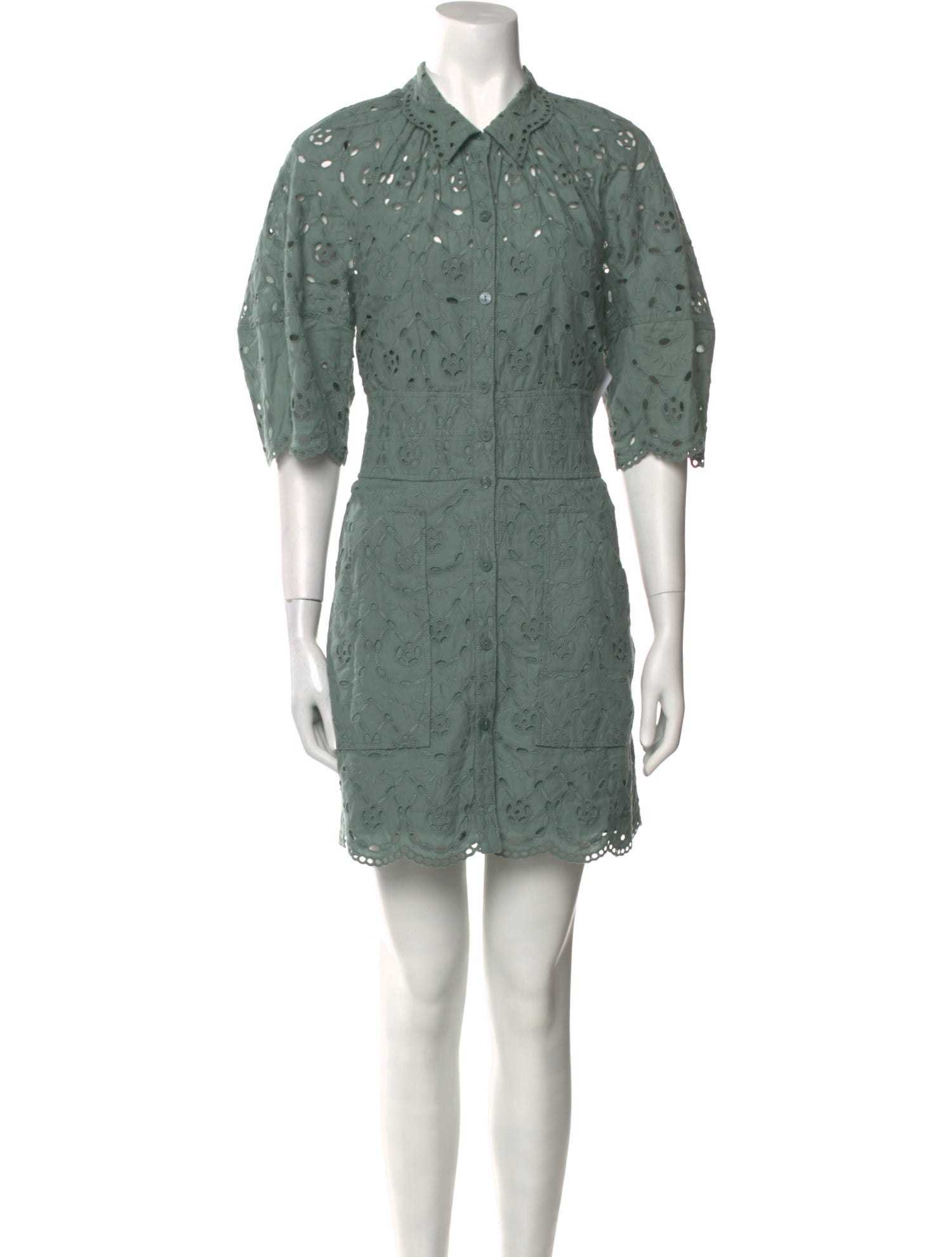 Rebecca Taylor Lace Pattern Mini Dress