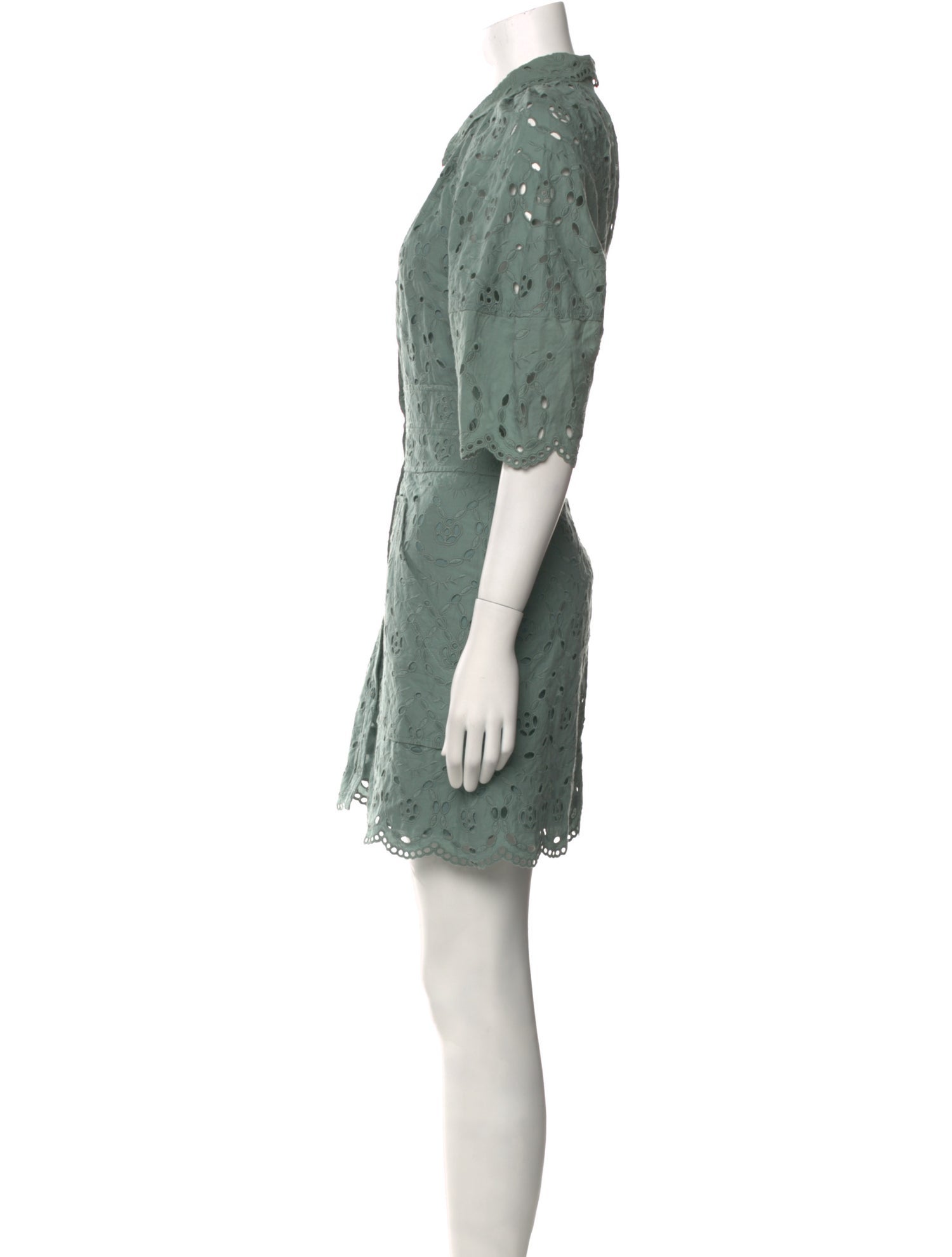 Rebecca Taylor Lace Pattern Mini Dress