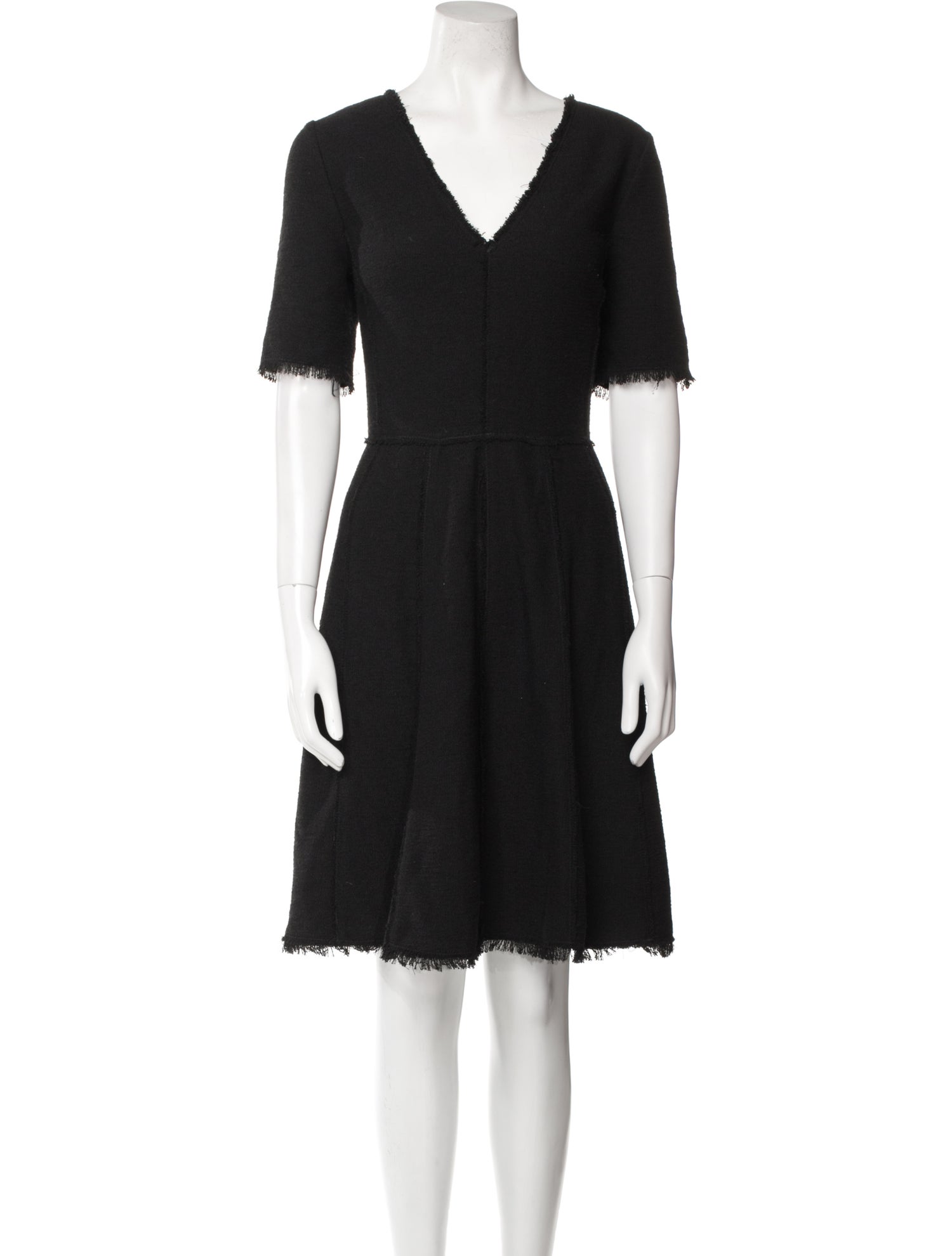 Rebecca Taylor V-Neck Knee-Length Dress