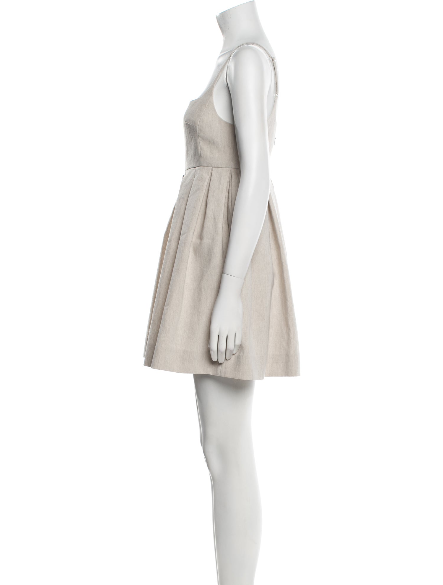 Rebecca Taylor Linen Square Neckline Romper