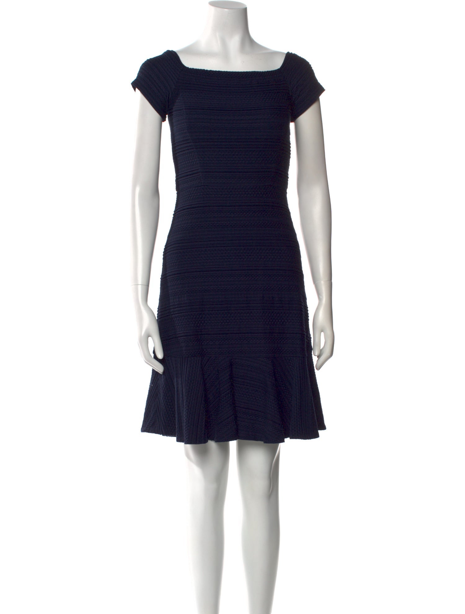 Rebecca Taylor Square Neckline Mini Dress