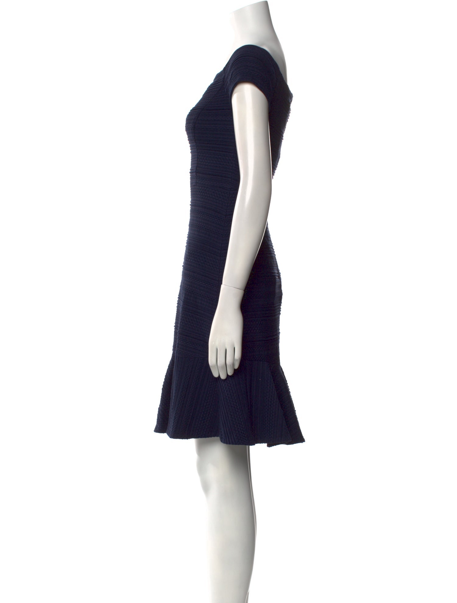 Rebecca Taylor Square Neckline Mini Dress