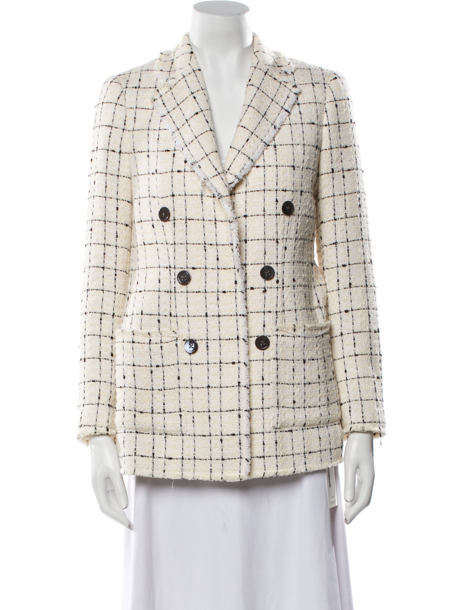 Rebecca Taylor Tweed Pattern Blazer