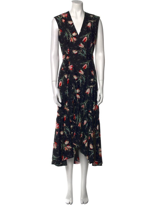Rebecca Taylor Floral Print Long Dress