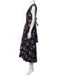 Rebecca Taylor Floral Print Long Dress