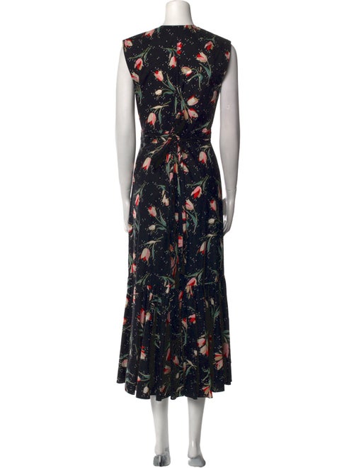 Rebecca Taylor Floral Print Long Dress