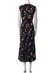 Rebecca Taylor Floral Print Long Dress