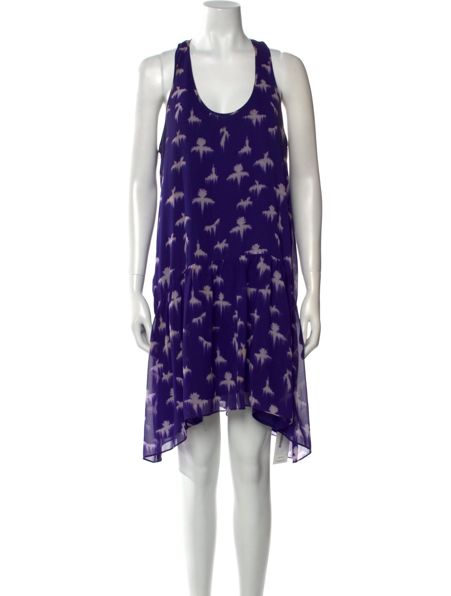 Rebecca Taylor Tie-Dye Print Knee-Length Dress