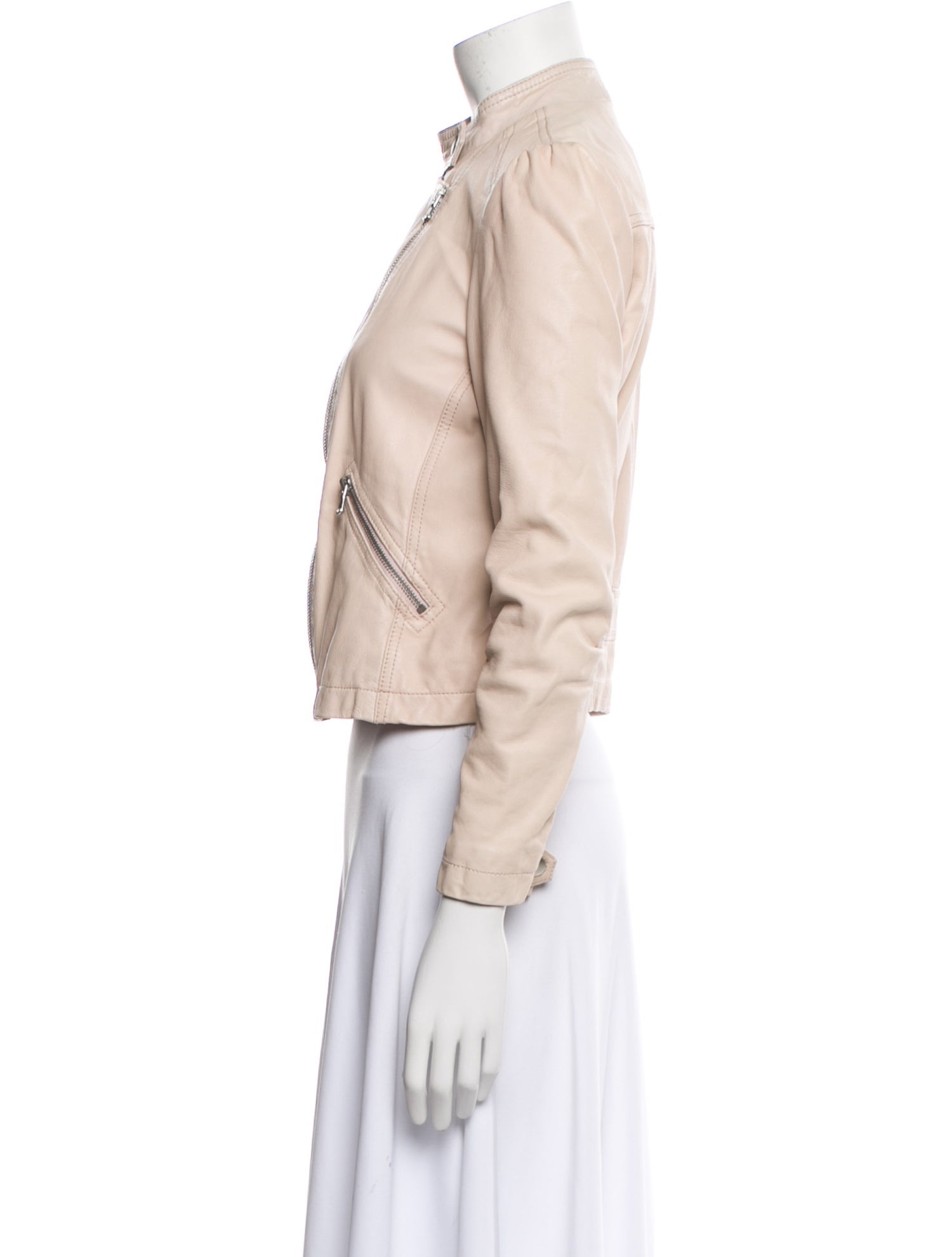 Rebecca Taylor Lamb Leather Biker Jacket