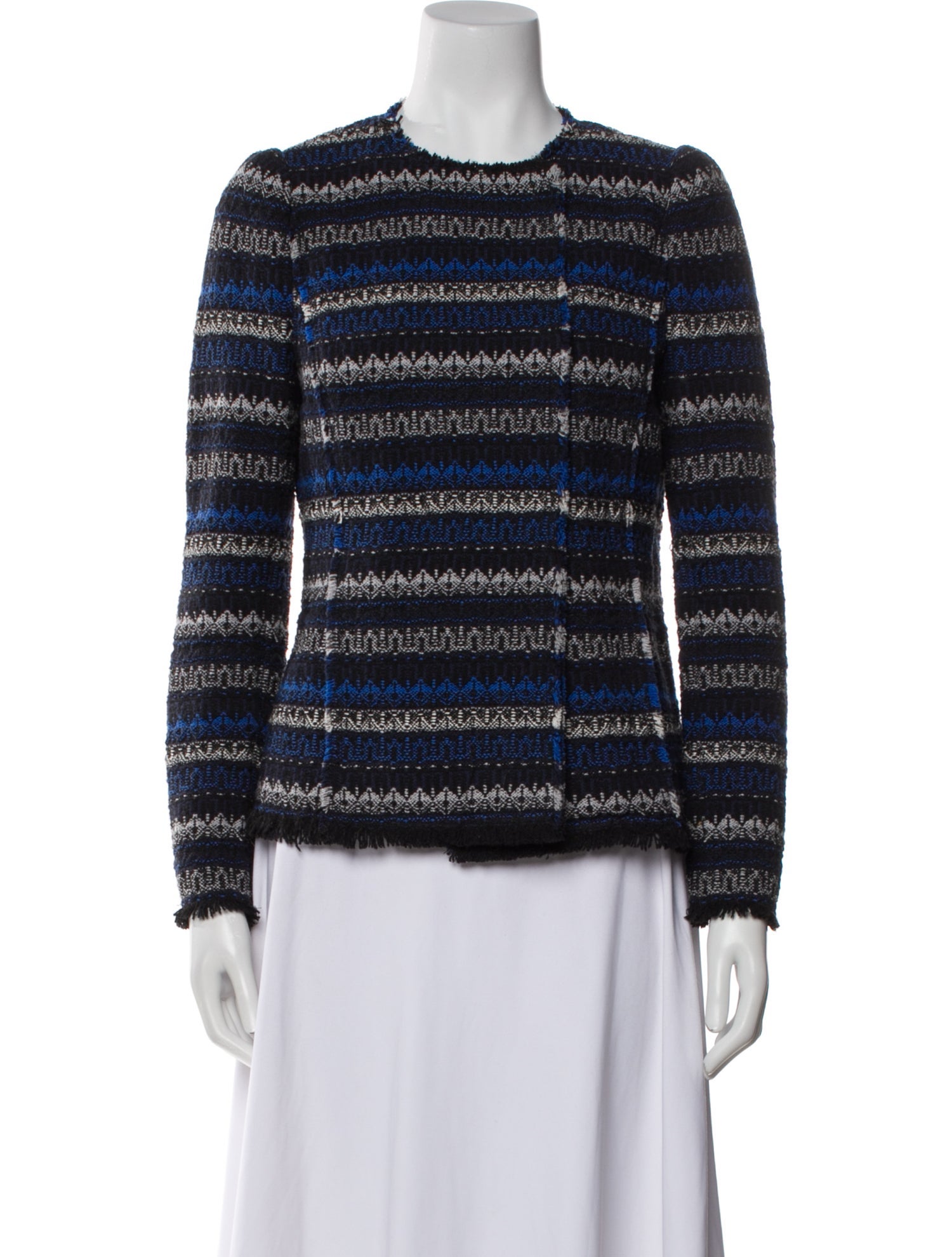 Rebecca Taylor Striped Evening Jacket