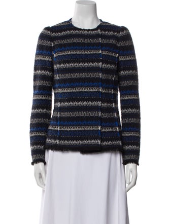 Rebecca Taylor Striped Evening Jacket