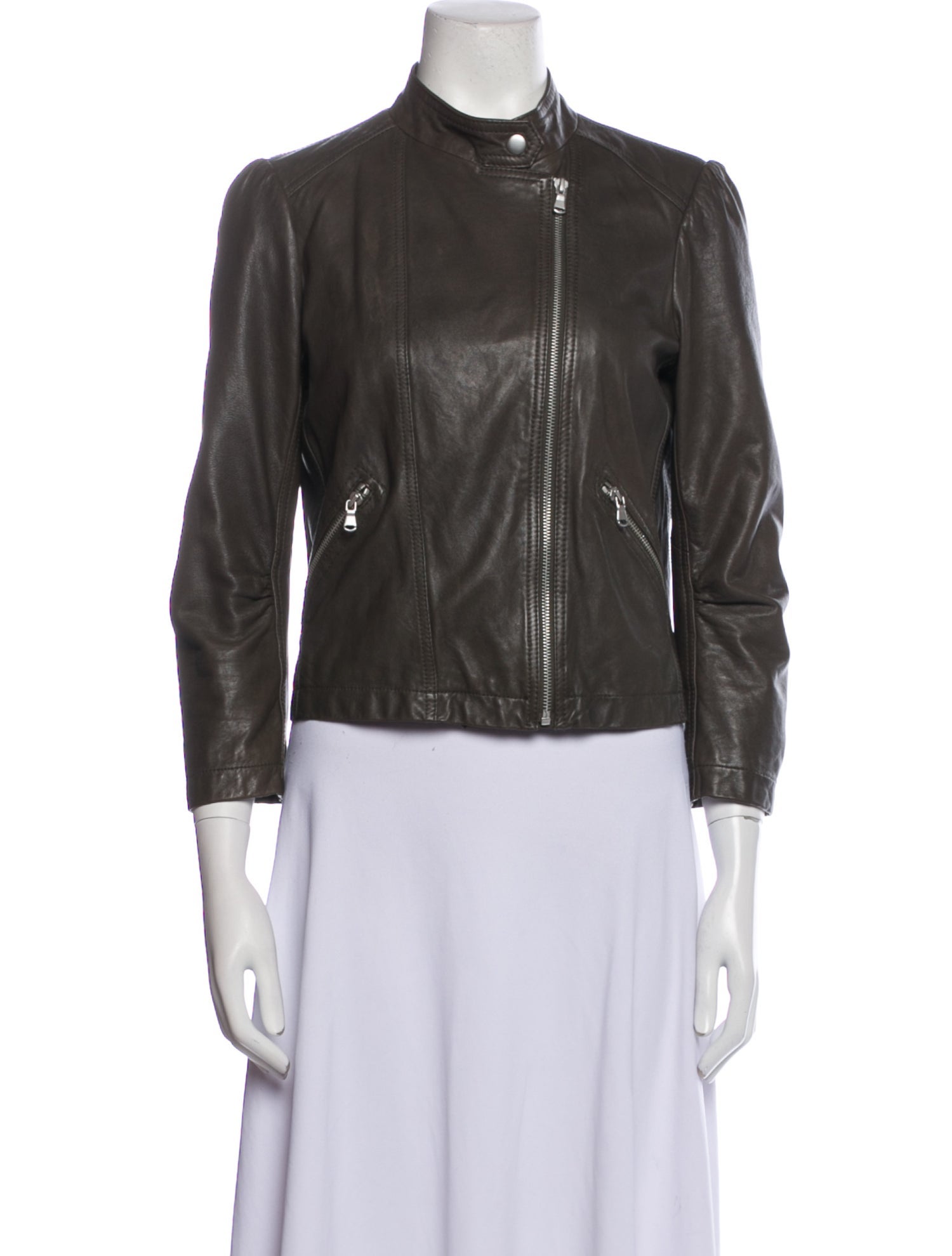 Rebecca Taylor Lamb Leather Biker Jacket