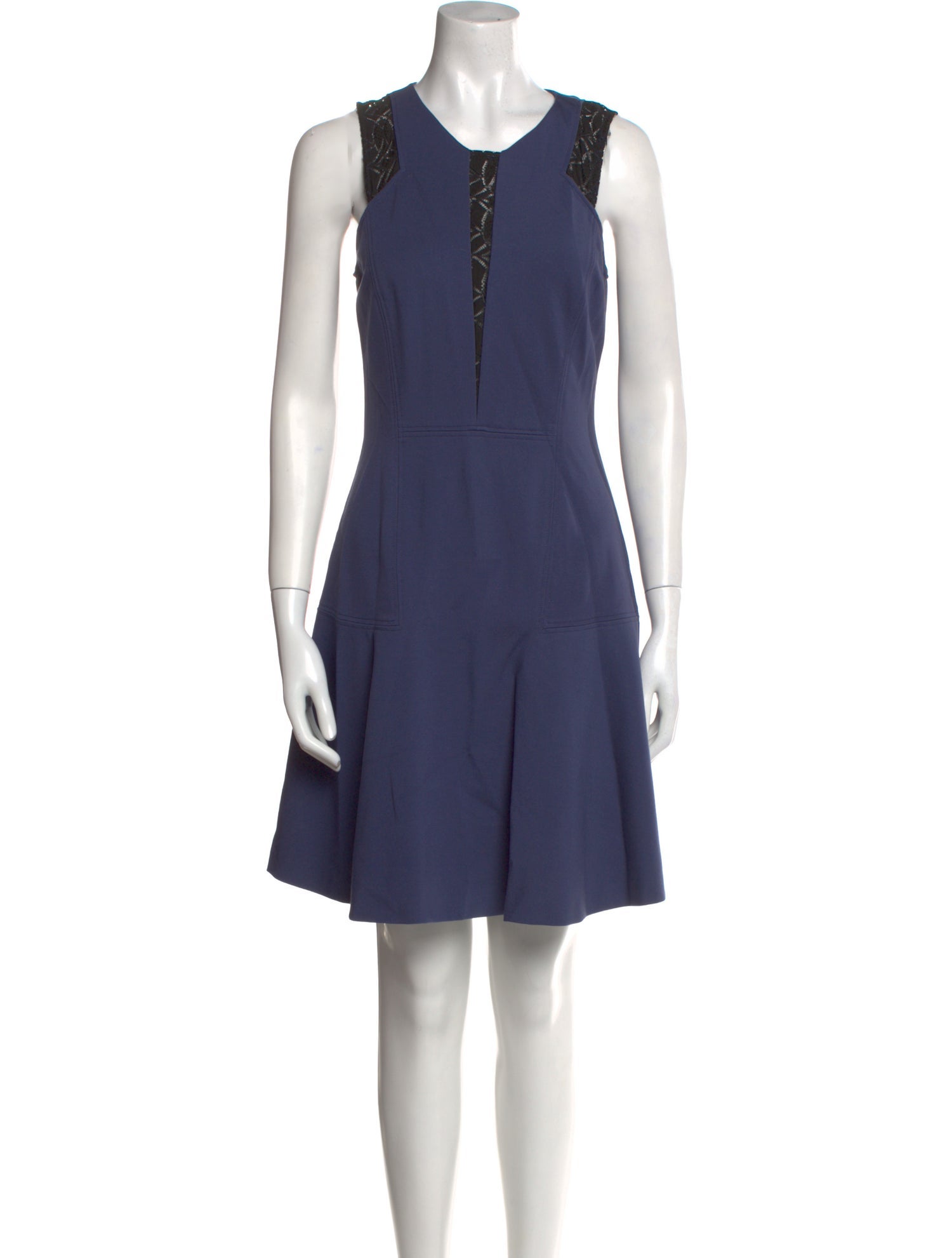 Rebecca Taylor Scoop Neck Mini Dress