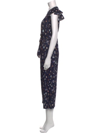 Rebecca Taylor Silk Printed Jumpsuit