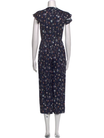 Rebecca Taylor Silk Printed Jumpsuit