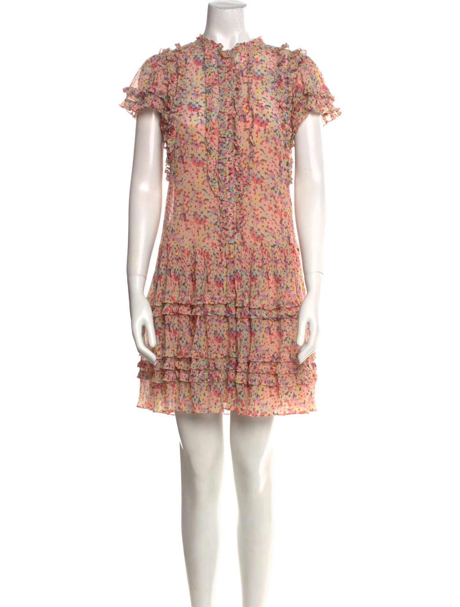 Rebecca Taylor Floral Print Mini Dress