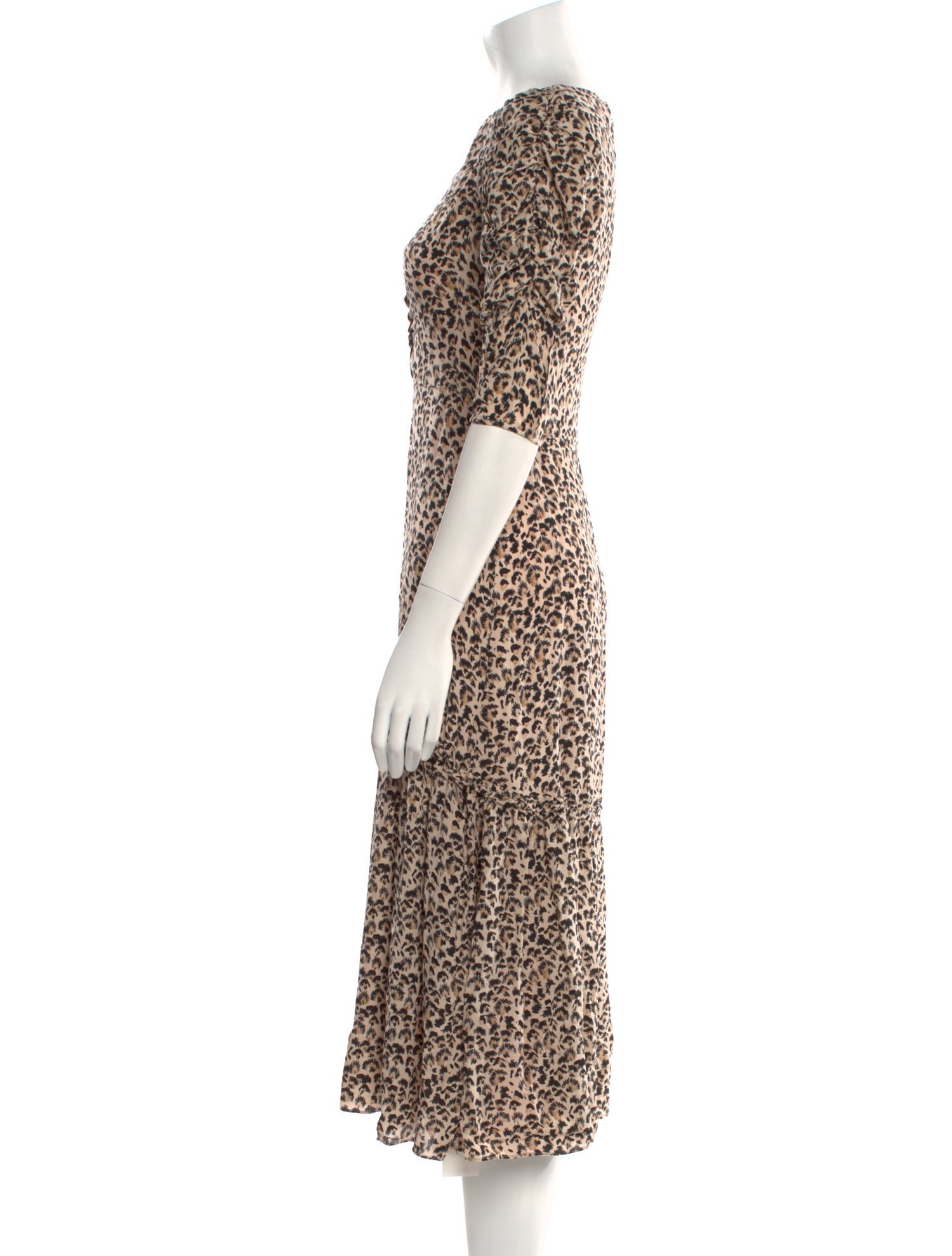 Rebecca Taylor Silk Midi Length Dress w/ Tags Neutrals Dresses