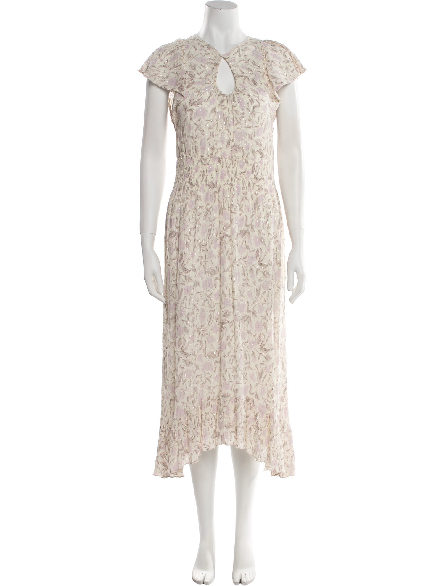 Rebecca Taylor Floral Print Midi Length Dress w/ Tags