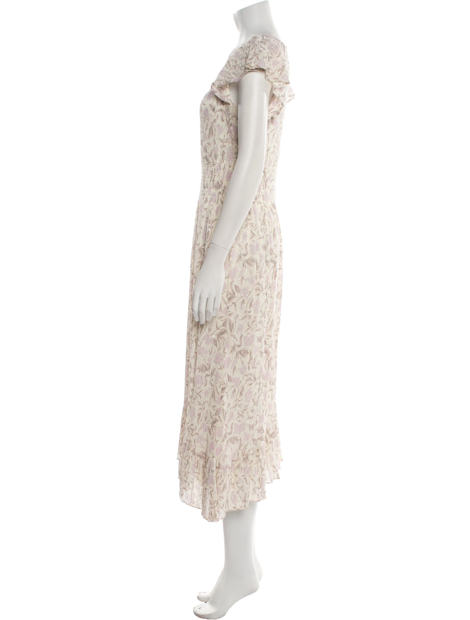 Rebecca Taylor Floral Print Midi Length Dress w/ Tags