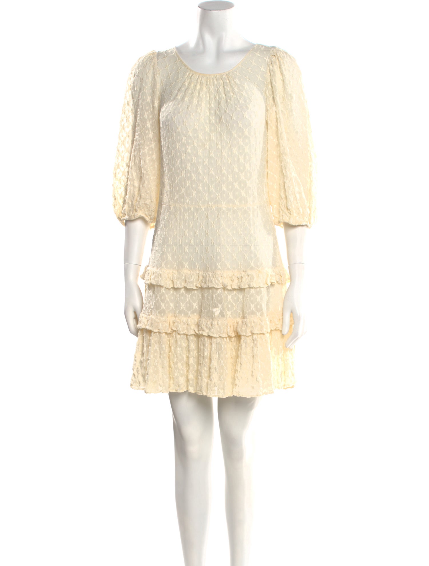 Rebecca Taylor Scoop Neck Mini Dress