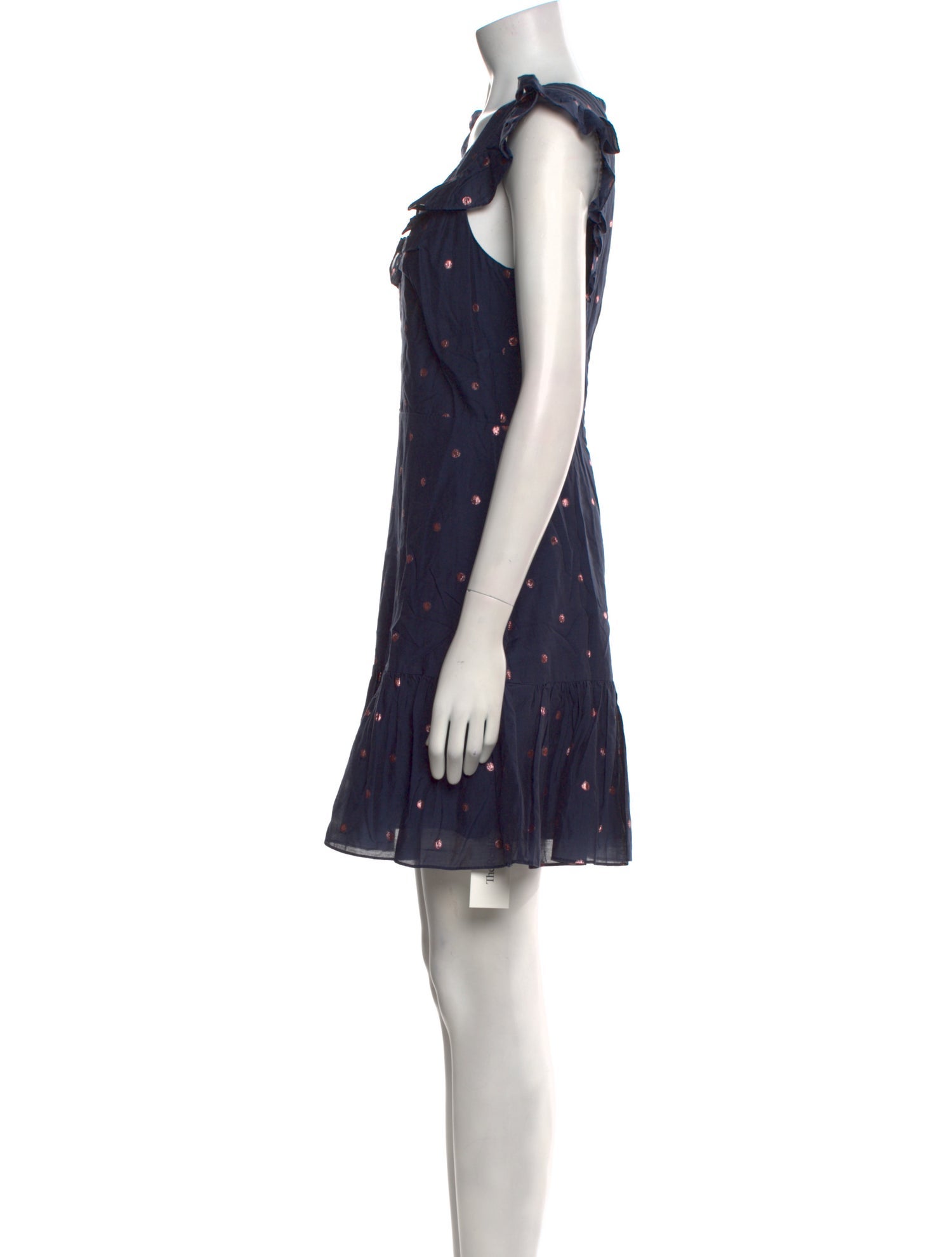 Rebecca Taylor Polka Dot Print Mini Dress