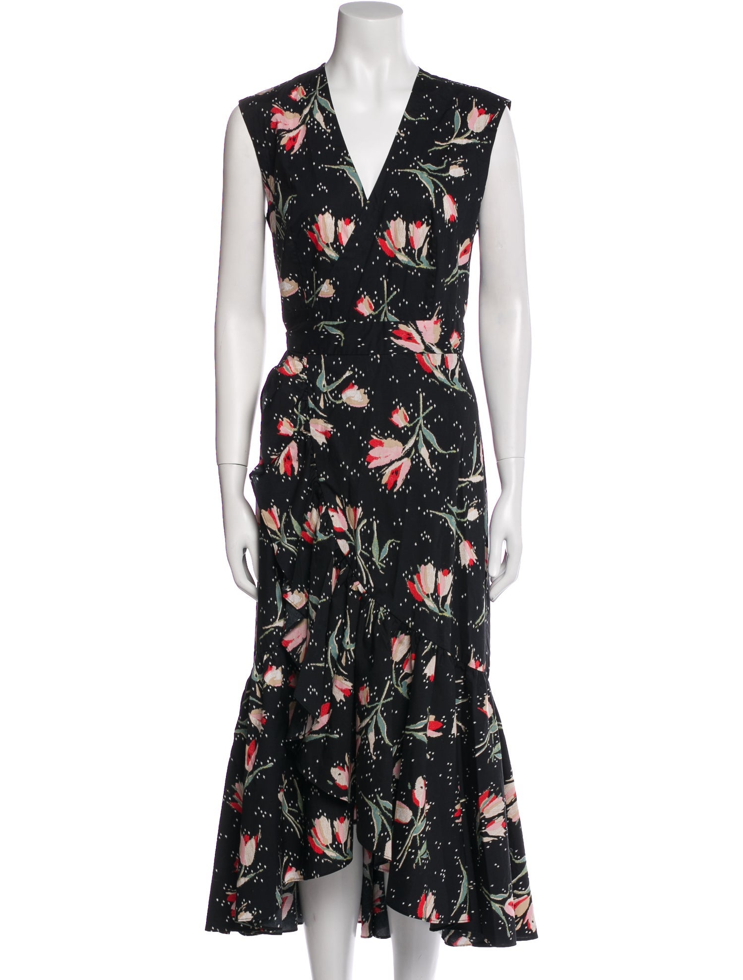 Rebecca Taylor Floral Print Long Dress