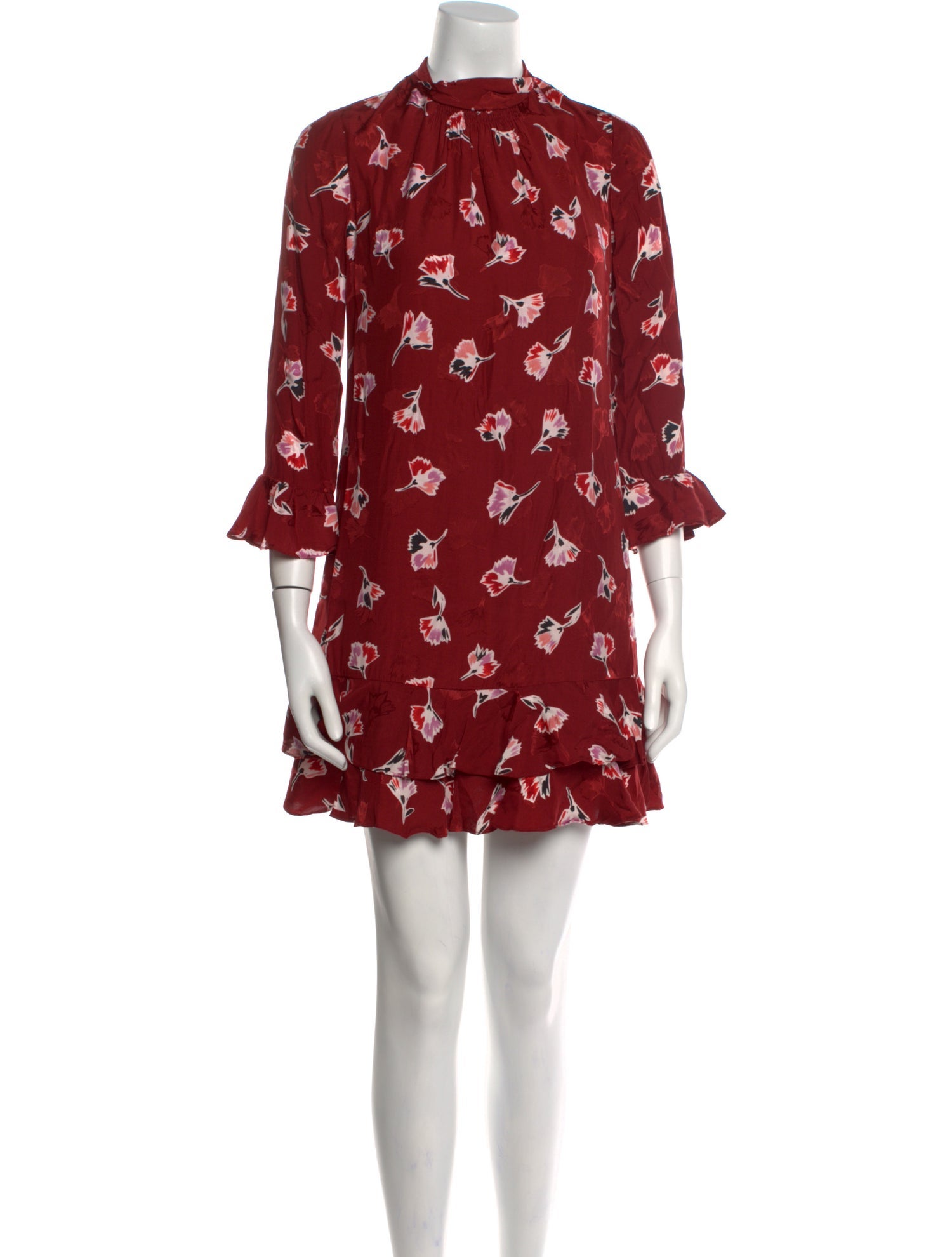 Rebecca Taylor Floral Print Mini Dress