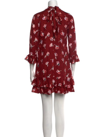 Rebecca Taylor Floral Print Mini Dress