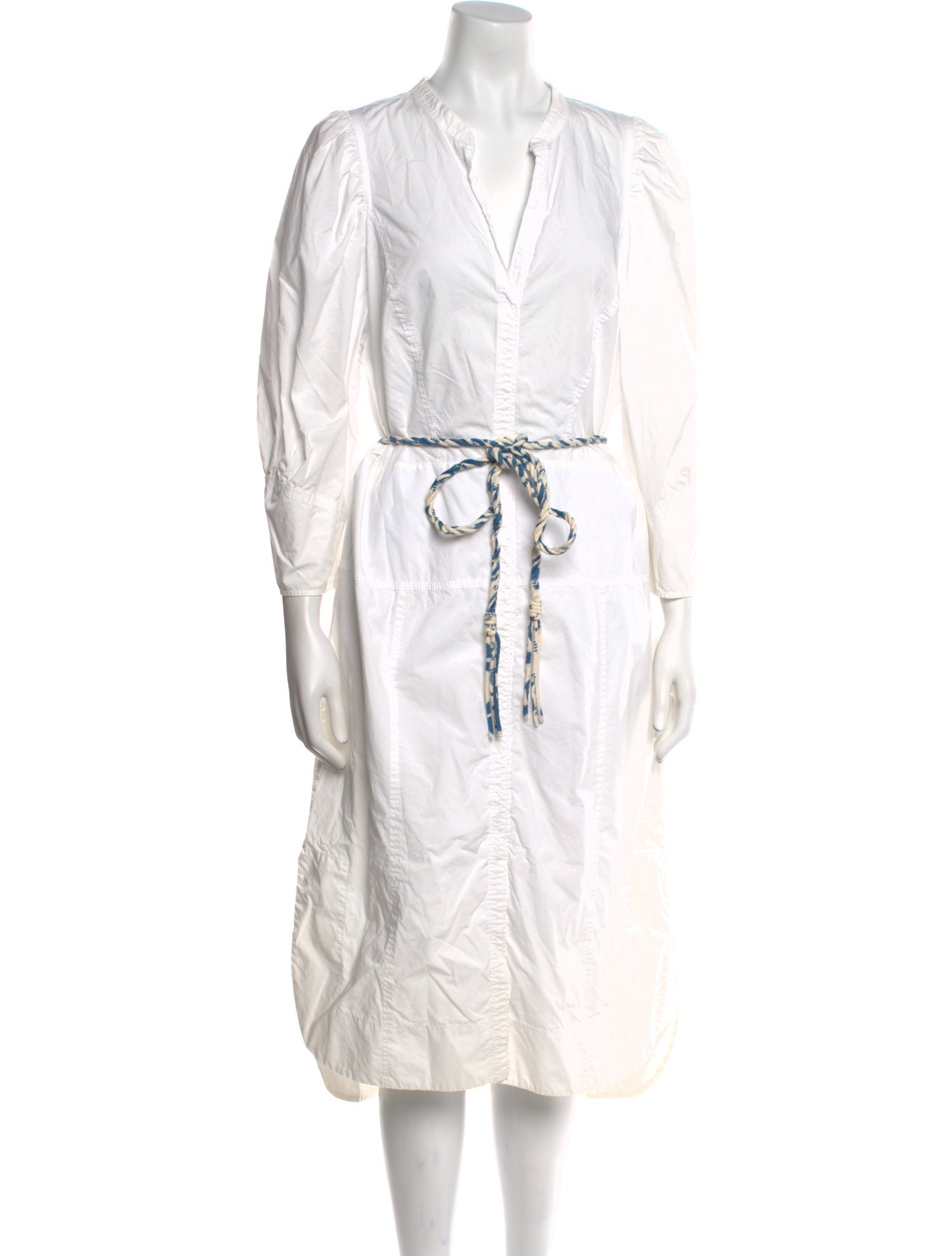 Rebecca Taylor V-Neck Midi Length Dress